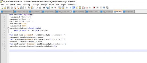 notepad - Learn JavaScript Online | Free Interactive JavaScript Tutorials